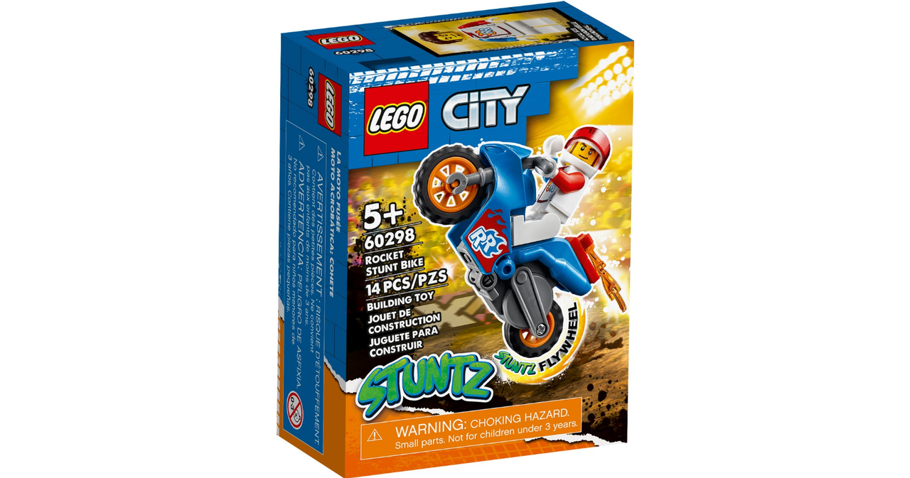 60298 Lego City Stuntz Реактивный трюковый мотоцикл, Лего город Сити