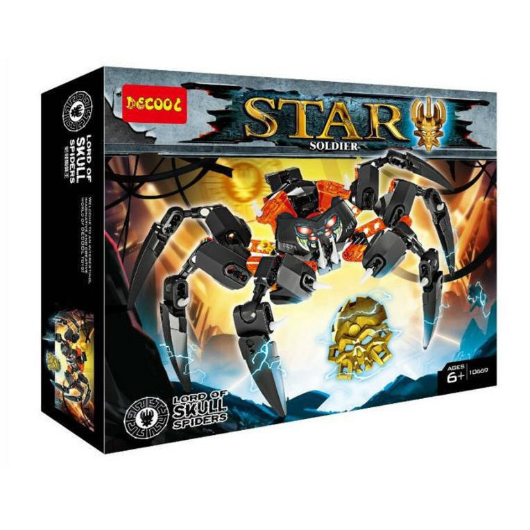 Decool Star Soldier 10669 Конструктор Фигурка Лорд Черепных Пауков (Аналог LEGO Биониклы 70790)