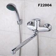 Смеситель для ванны длинный излив хром 40 мм FRAP F22004