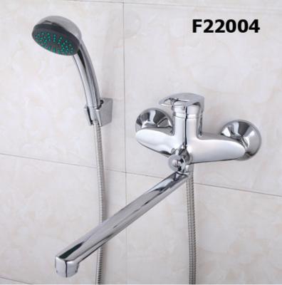 Смеситель для ванны длинный излив хром 40 мм FRAP F22004, фото 2