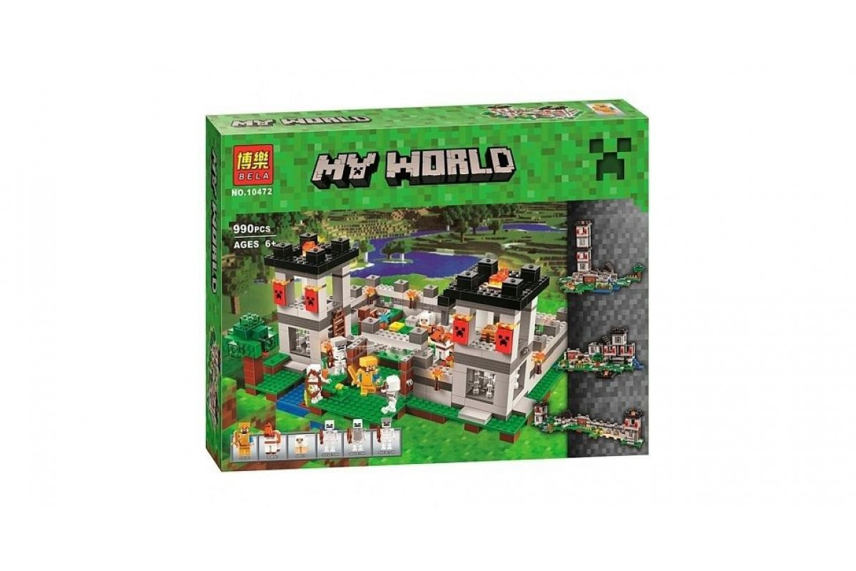 Bela My World 10472 Конструктор Пещера Майнкрафт 990 деталей (Аналог LEGO)