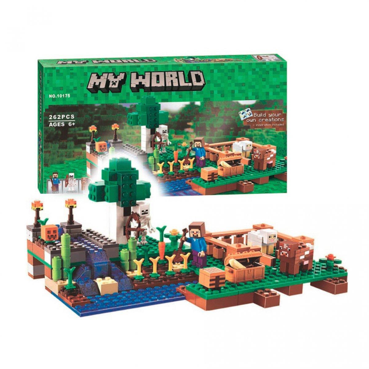 Bela My World 10175 Конструктор Ферма Майнкрафт, 262 детали (Аналог LEGO )