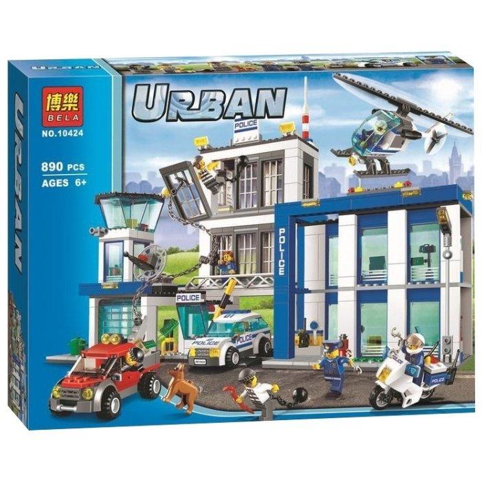 Bela Urban 10424 Конструктор Полицейский участок 890 деталей (Аналог LEGO 60047)