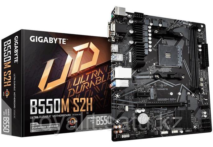 Материнская плата GIGABYTE B550M S2H, AM4, B550, PCI-E, DSUB+HDMI, GbLAN, 4SATA 2DDR4, MATX, фото 2