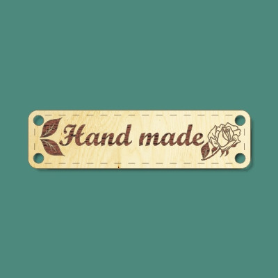 Шильда "Hand Made" - фото 1 - id-p94539046