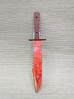 Деревянный Нож CS-GO Штык-нож M9 - оранжевый Армагеддон (29 см.)