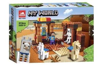 Bela My World 11583 Конструктор Торговый пост Майнкрафт, 213 деталей (Аналог LEGO 21167)