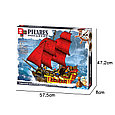 Конструктор QL1805 Пиратский Корабль на аллых парусах, 1436 дет. (Аналог LEGO), фото 10