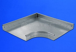 Угол плоский плавный 90 град. УПТп-400х80 к лотку 400х80