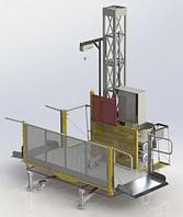 Подъемник грузопассажирский мачтовый EMK-2000 Б/У