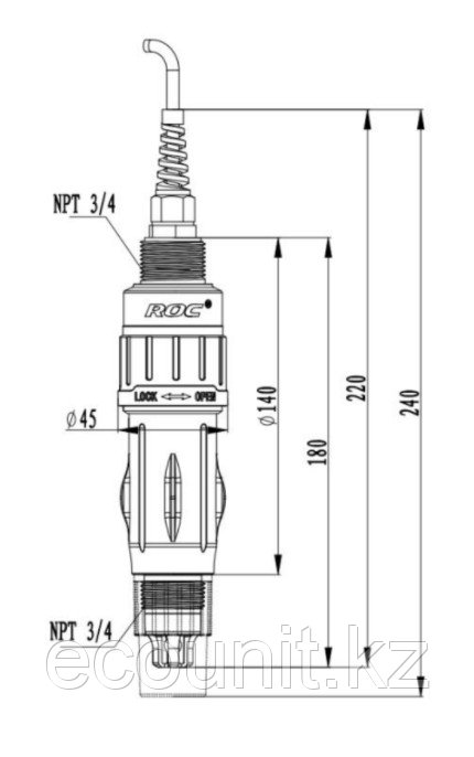 Create Create pHD-6110-H Цифровой датчик pH/ORP, RS-485 Modbus PHD6110H - фото 3 - id-p94552670