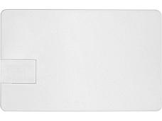 Флеш-карта USB 2.0 16 Gb в виде пластиковой карты Card, белый, фото 3