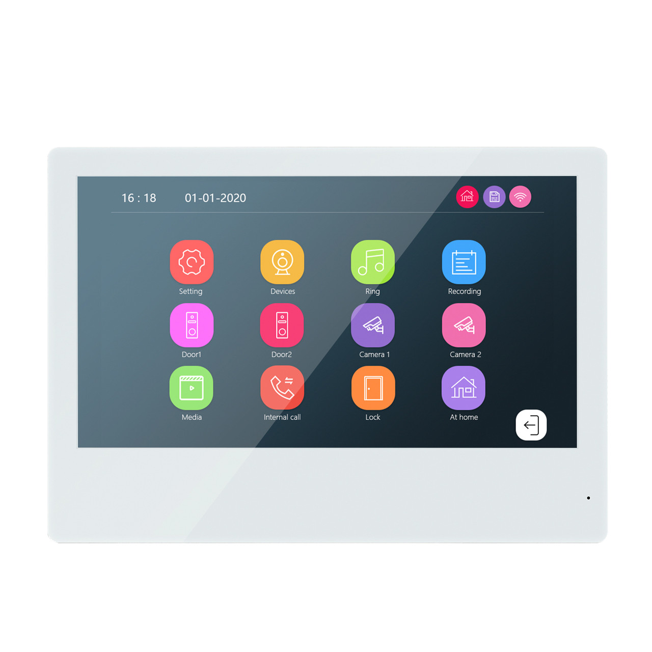 Комплект Видеодомофон сенсорный Wi-Fi 95111H-1080P + 94206-AHD1080P