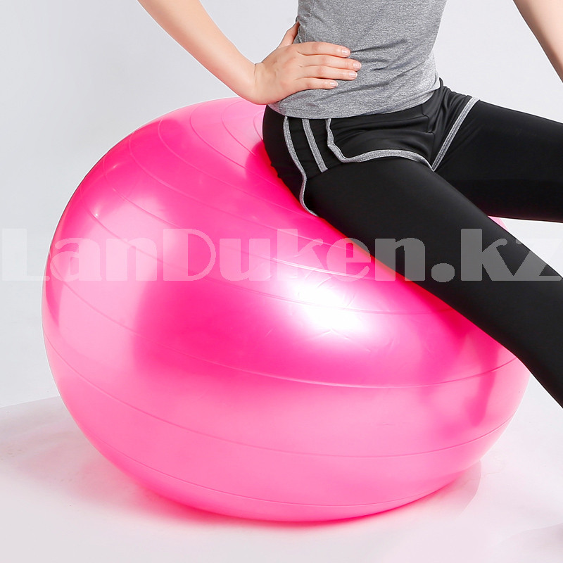 Гимнастический мяч (фитбол) 65 см розовый - фото 4 - id-p94567152
