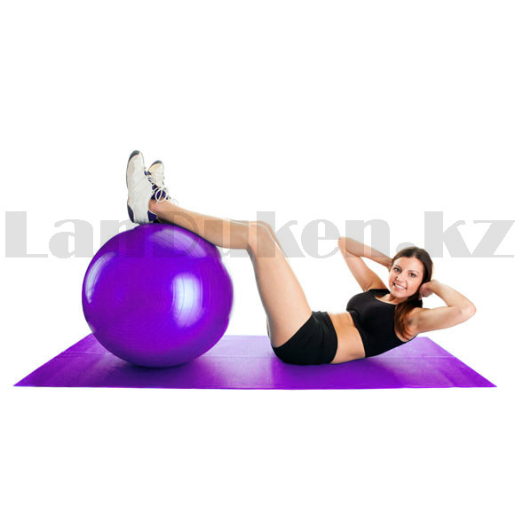 Гимнастический мяч (фитбол) 65 см фиолетовый - фото 4 - id-p94567398