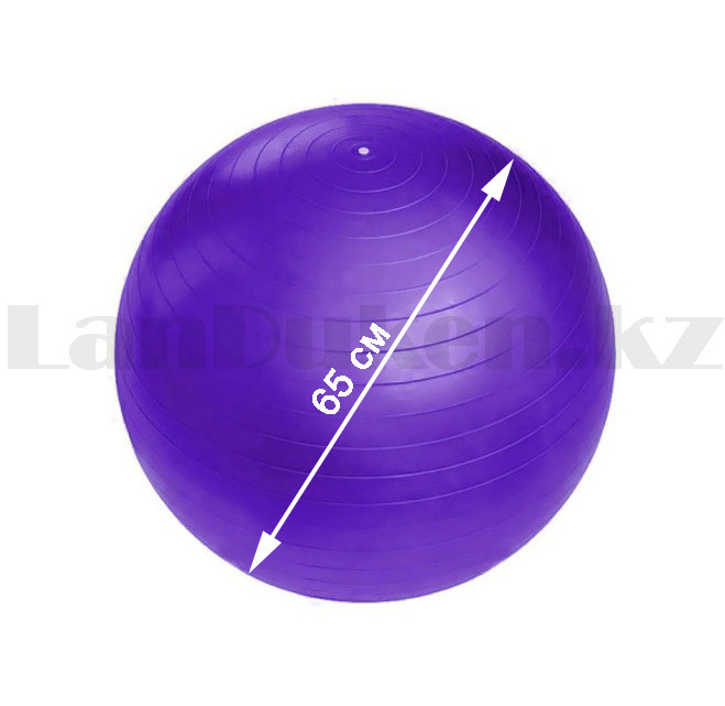 Гимнастический мяч (фитбол) 65 см фиолетовый - фото 2 - id-p94567398