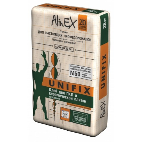 Клей для ГКЛ AlinEX «UNIFIX» (25 кг)
