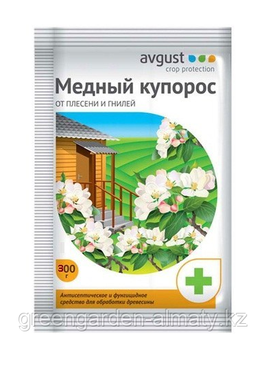 Медный купорос 300г (от комплекса болезней, плесени,мха и гнилей) Avgust, фото 1