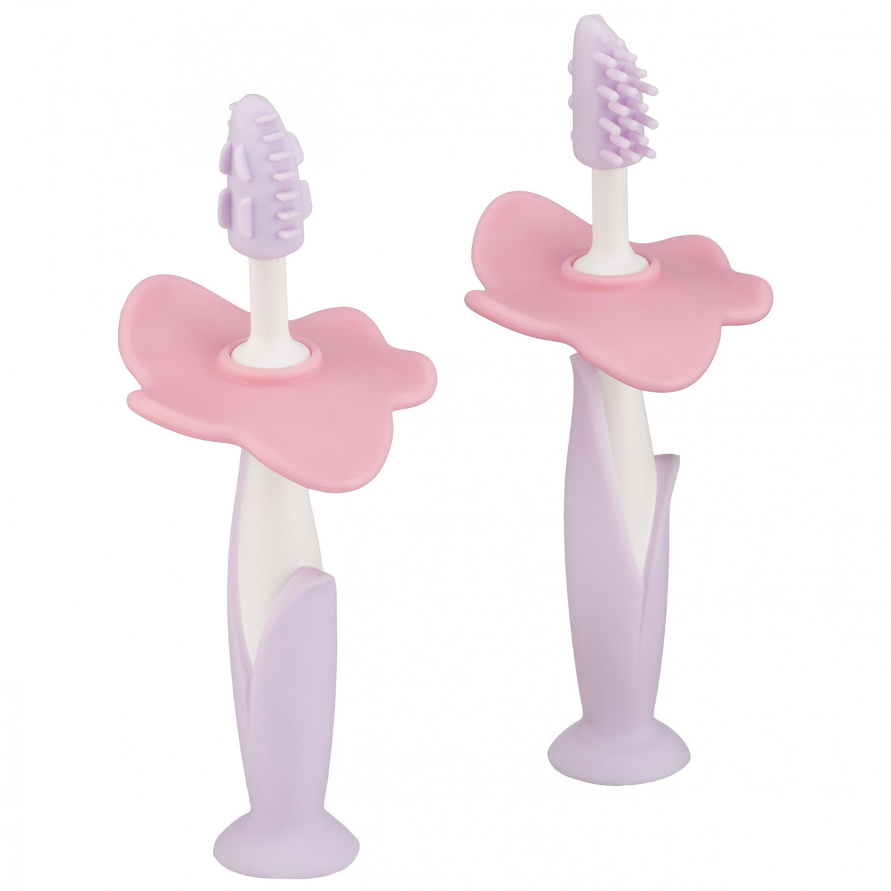 Набор зубных щёток-массажёров FLOWER (цвет сиреневый) - фото 1 - id-p94567534