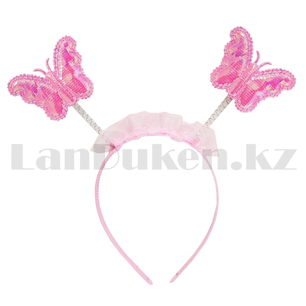 Набор феи крылья со звездочками ободок и волшебная палочка розовый - фото 3 - id-p94564198