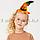 Ободок шляпка тыква детский Хэллоуин оранжевая, фото 3