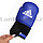 Детские боксерские перчатки 6-OZ синие с надписью с белой надписью, фото 4