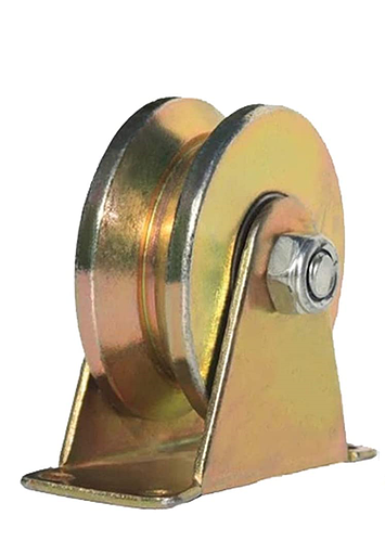 Ролик направляющий V - образный, стальной на кронштейне, 30мм (1,2 ...