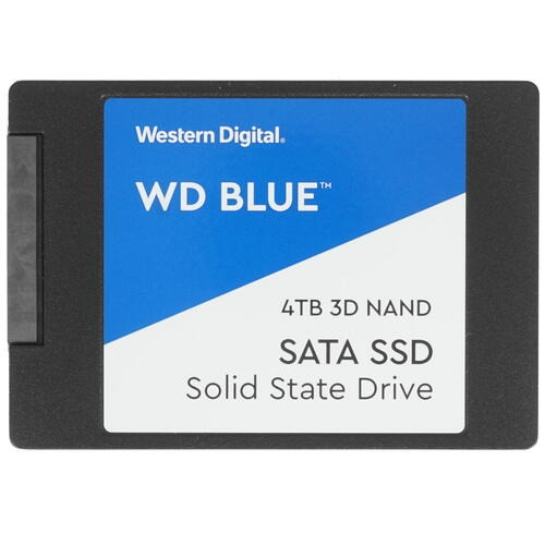 Твердотельный накопитель 4000GB SSD WD BLUE 3D NAND 2.5” SATA3 R560Mb/s, W530MB/s WDS400T2B0A