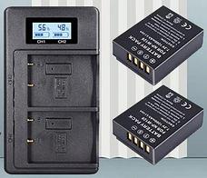 USB двойное зарядное устройство с дисплеем для аккумулятора Sony NP-FW50, фото 2