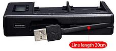USB двойное зарядное устройство с дисплеем для аккумулятора Sony NP-FZ100, фото 2