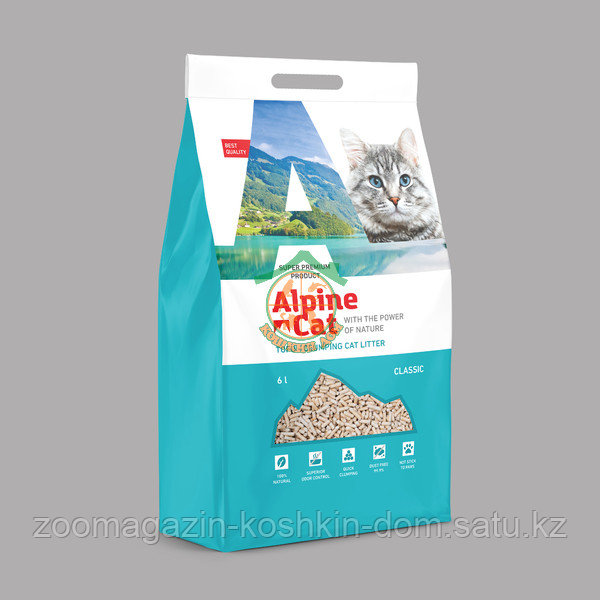 Alpen cat 15л наполнитель для кошачьего туалета бентонит (классик) - фото 1 - id-p94571738