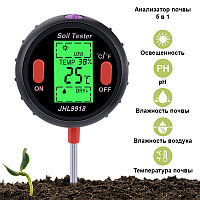 Yieryi JHL-9918 Измеритель для почвы 5 в 1: pH, Влажность, Освещенность, Температура почвы и воздуха JHL-9918