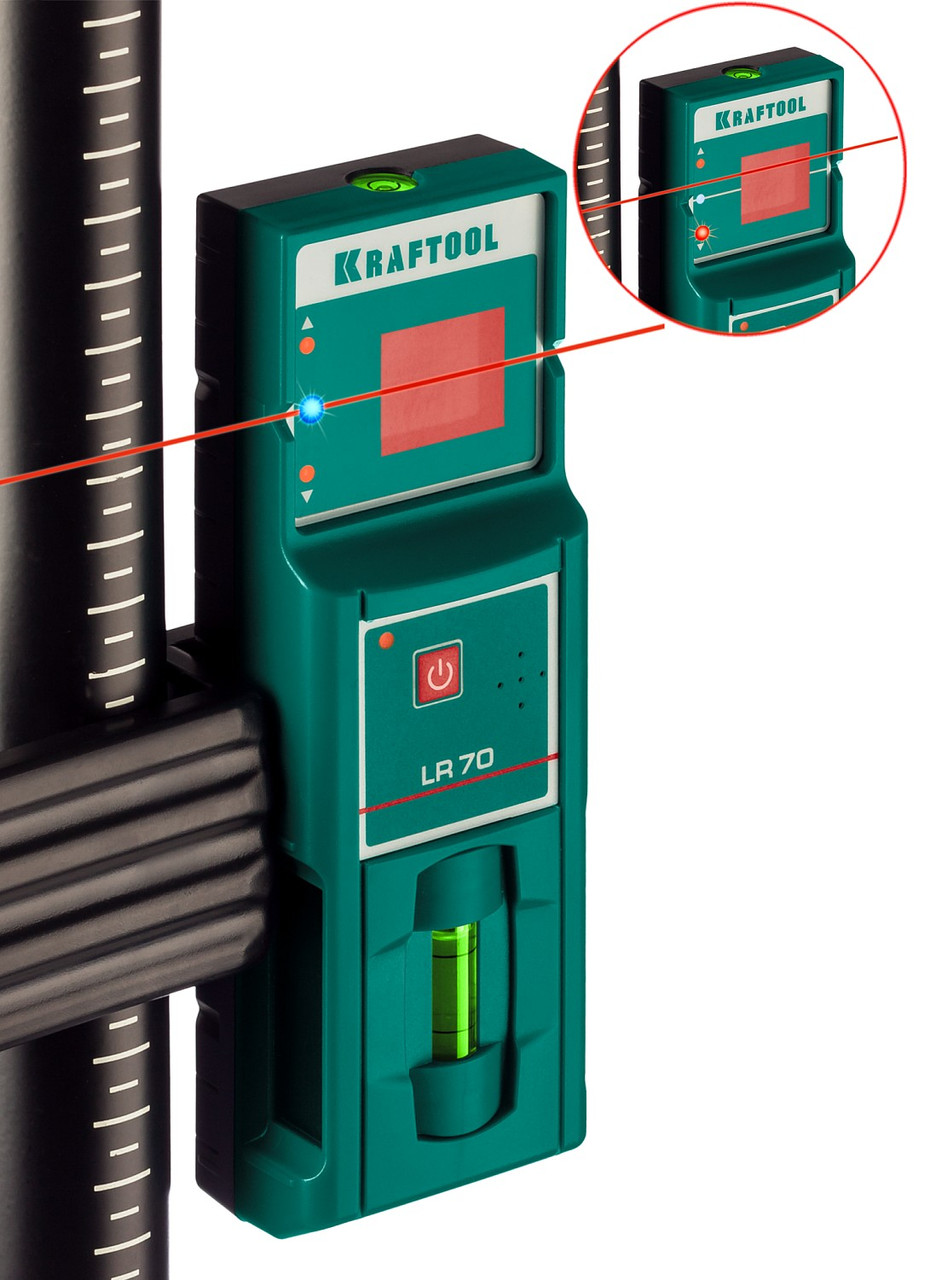 KRAFTOOL детектор для линейного нивелира LR 70 34607 - фото 3 - id-p94585708