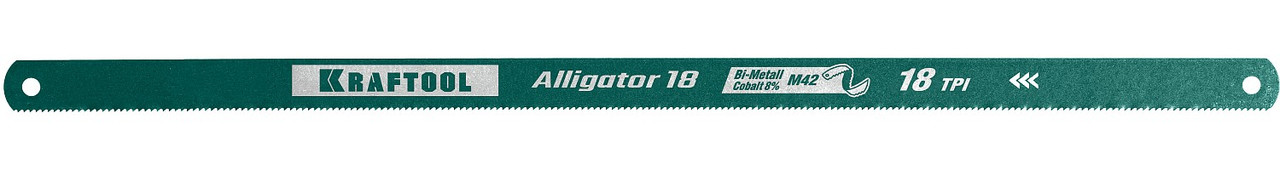 KRAFTOOL 300 мм, биметаллическое полотно по металлу Alligator-18 15942-18, фото 1