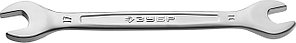 ЗУБР 14х17 мм, Cr-V сталь, хромированный, гаечный ключ рожковый 27010-14-17_z01 Профессионал