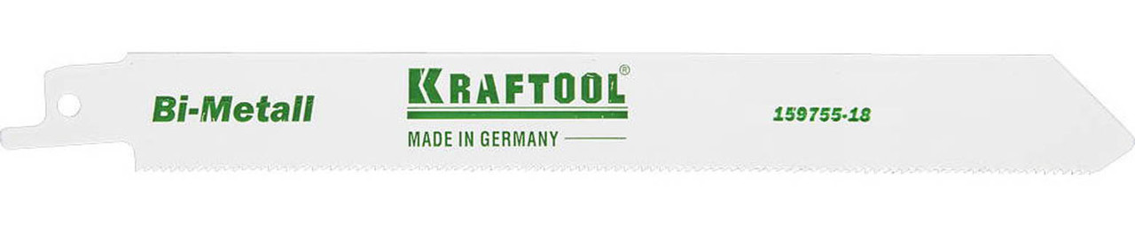 KRAFTOOL 180 мм, шаг 1.4 мм, по металлу Bi-Met, полотно для электроножовки 159755-18 Industrie