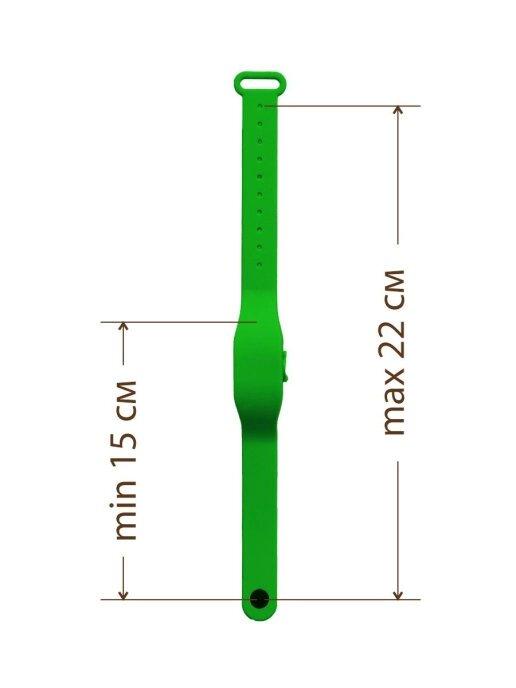Антисептический браслет для рук с дозатором - зелёный - фото 2 - id-p94586722
