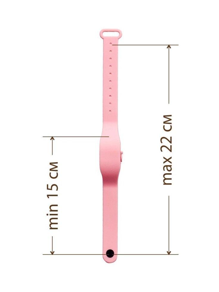 Антисептический браслет для рук с дозатором розовый - фото 2 - id-p94586727