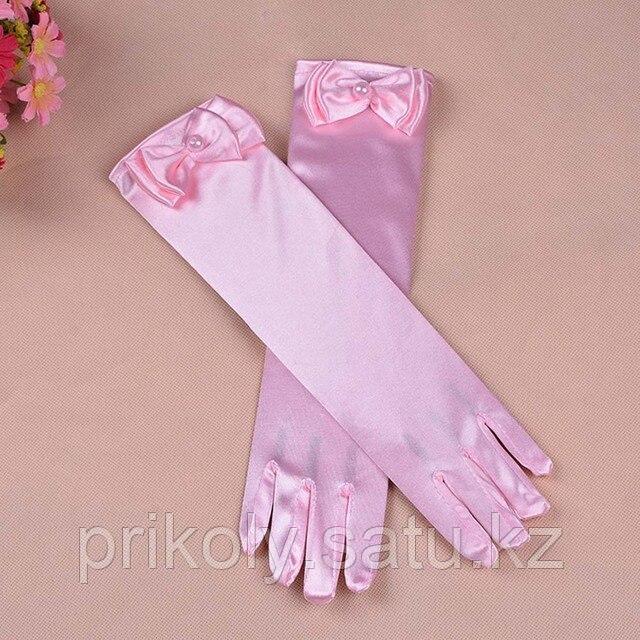 Розовые детские перчатки - фото 1 - id-p94588701