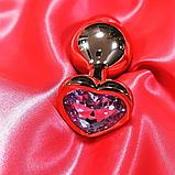 Анальная пробка золотая S, фото 6