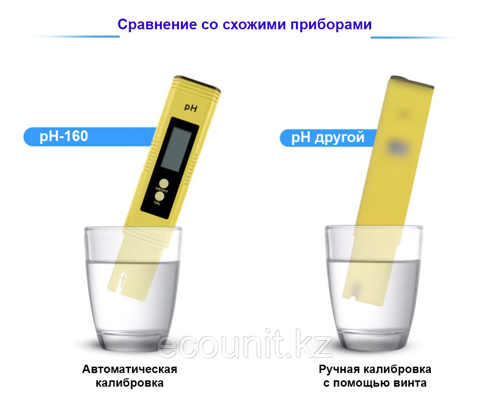 Yieryi pH-160 Цифровой pH метр с калибровочными порошками pH160 - фото 2 - id-p94634075