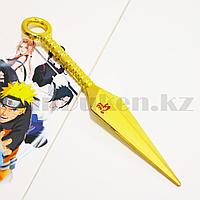Игрушечное оружие Наруто кунай с ручкой цвет золотистый