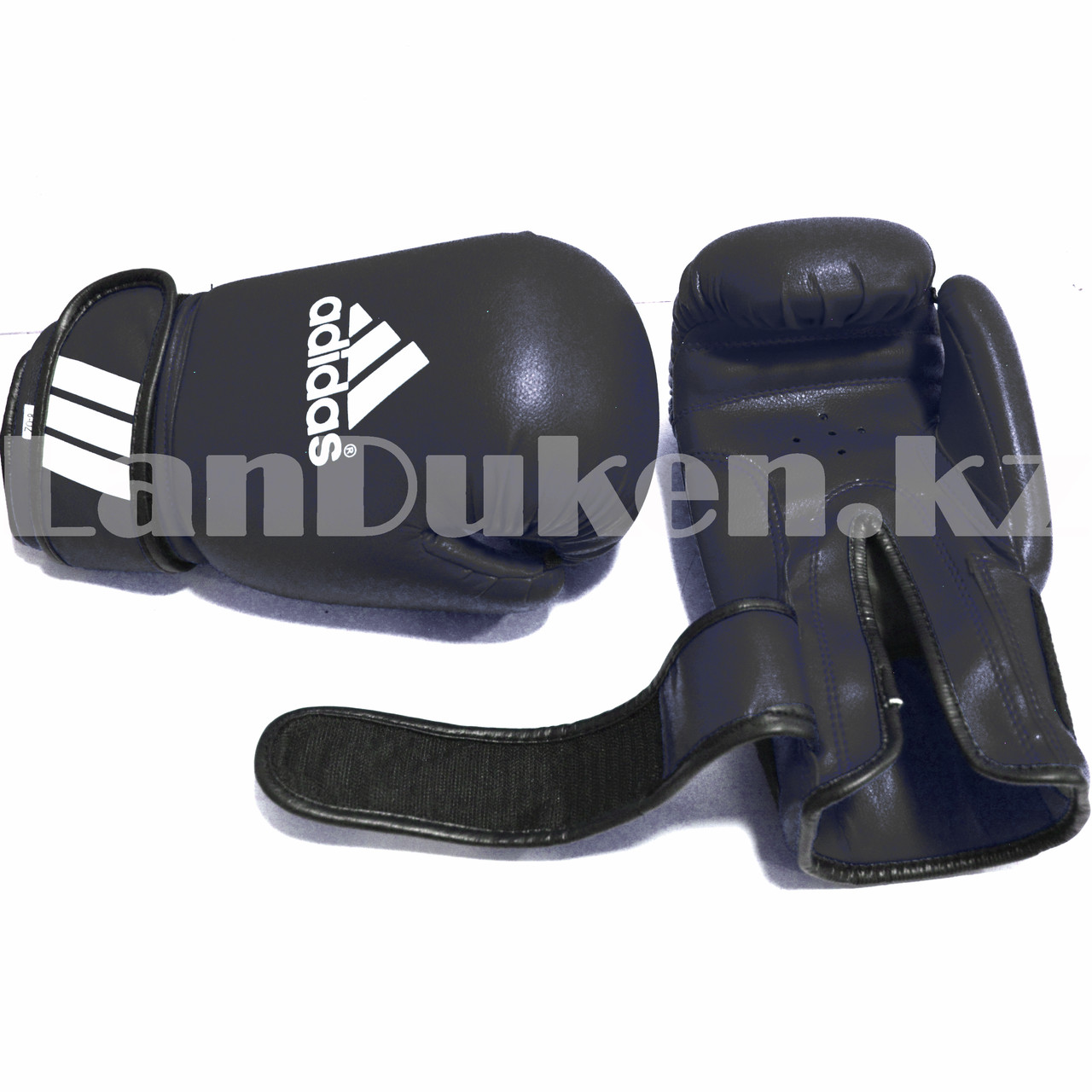 Боксерские перчатки 8-OZ черные с надписью с белой надписью - фото 3 - id-p94640326