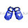 Боксерские перчатки 10-OZ синие с надписью с белой надписью, фото 5