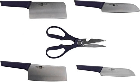 Набор ножей Huo Hou Fire Kitchen Steel Knife Set 6 предметов - фото 3 - id-p94646657