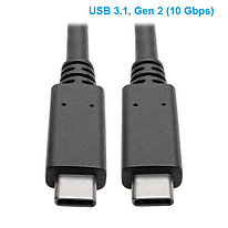 Кабель TrippLite/USB/USB-C Cable (M/M) - USB 3.1  Gen 2 (10 Gbps)  5A Rating  Thunderbolt 3 Compatib