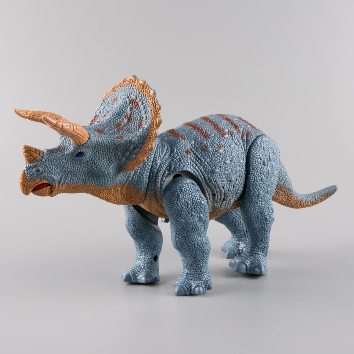 Радиоуправляемая игрушка Dinosaur Planet Динозавр Трицератопс со светом и звуком, на батарейках 1188291