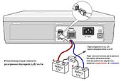 Подключение резервного питания к мини АТС Aria Soho