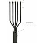 Кабельная Муфта 5 ПКВ(Н)Тп-1 (70-120) с наконечниками (пластик без брони) ЗЭТАРУС, фото 2