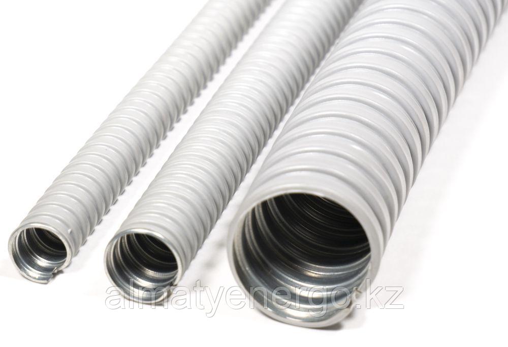 МРПИ НГ 15 сұр ГОФРОМАТИКАЛЫҚ ПВХ оқшаулауындағы металл түтік, фото 1